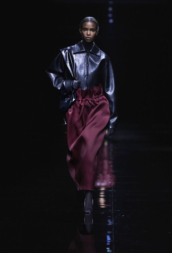 Khaite F/W 2024 Ember Silk Drawstring Skirt - 2
