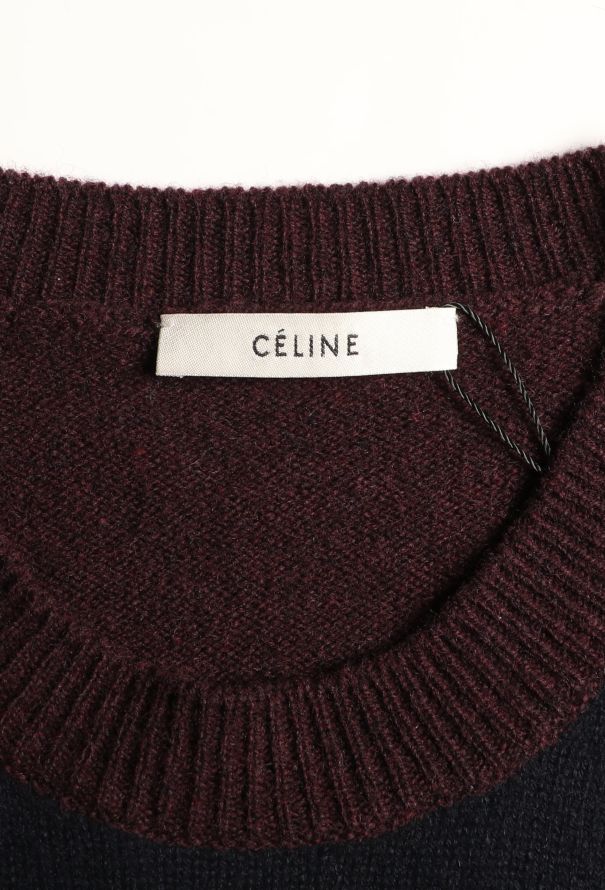 Céline Colorblock Wool Sweater - 5