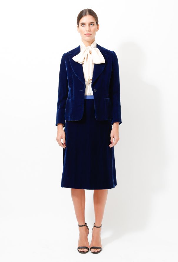 Dior 1974 Velvet Smoking Ensemble - 1