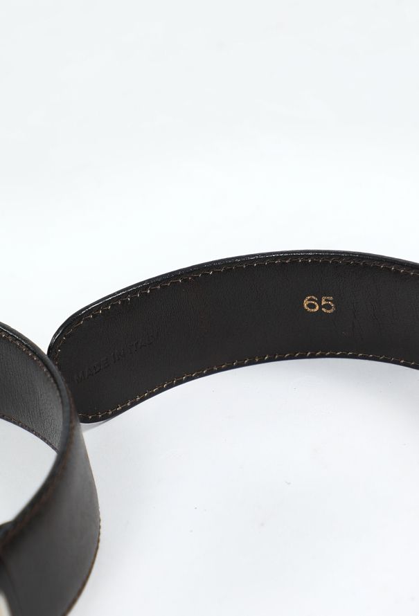 Céline Vintage Calèche Black Leather Belt - 6