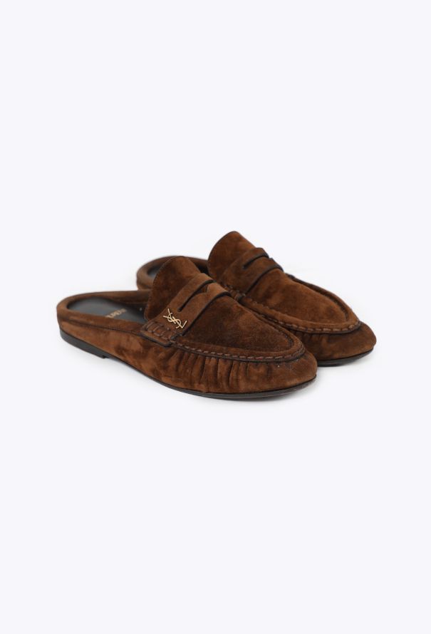 Saint Laurent Suede Le Loafer Slippers - 3