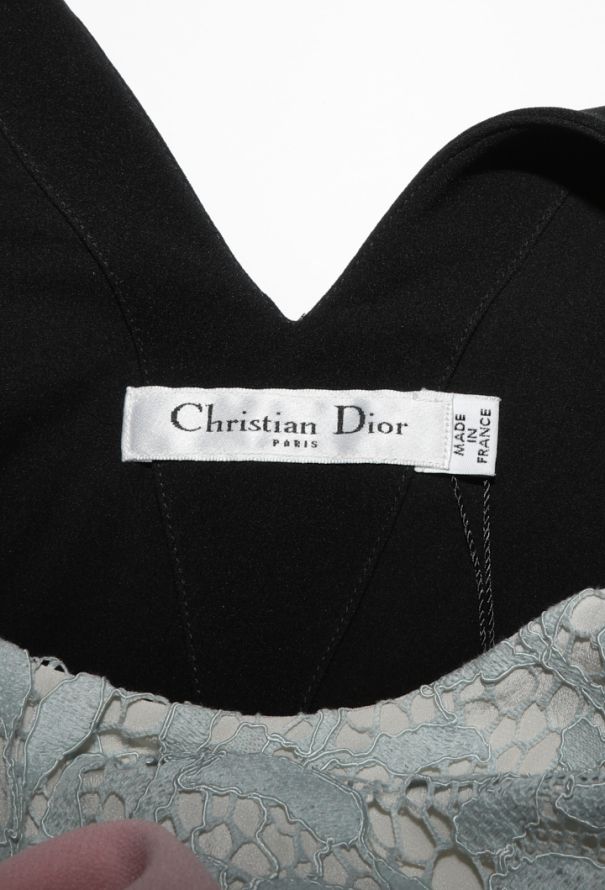 Dior Colorblock Lace Panel Dress, Resort 2014 - 10