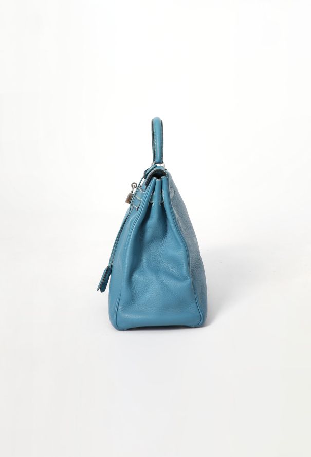 Hermès Bleu Jean Clemence Kelly Retourné 35 - 7
