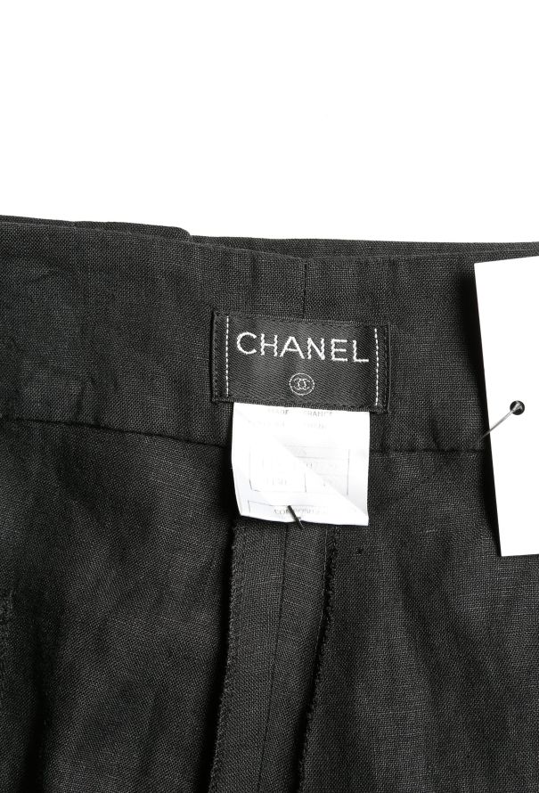 Chanel 1999 Wide-Leg Linen Trousers - 4