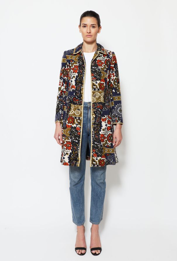 Malcolm Starr '60s Mosaic Lamé Coat - 1