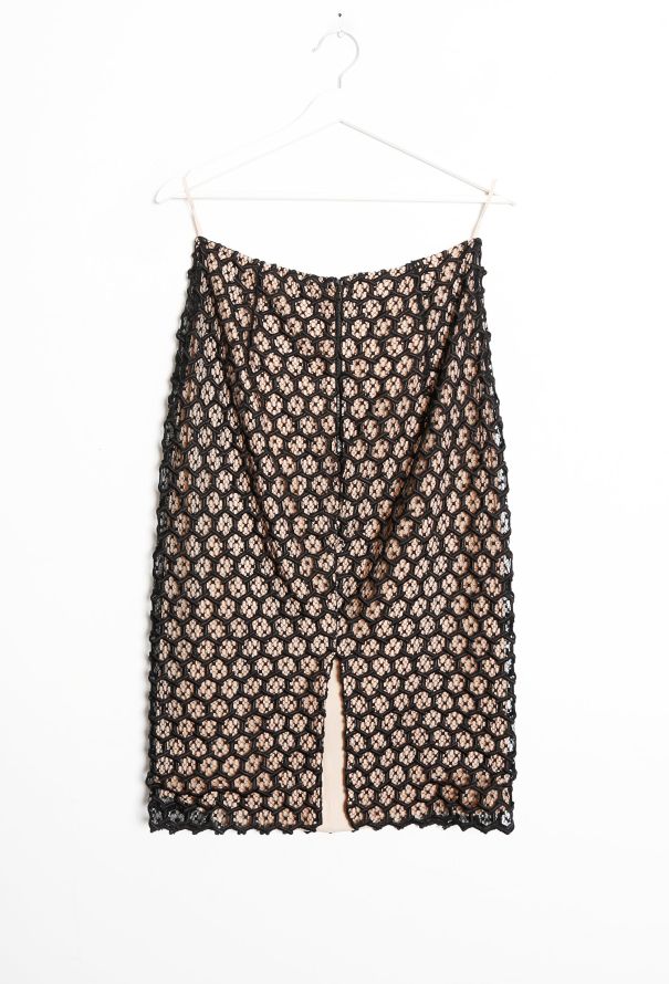 Alexander McQueen S/S 2013 Honeycomb Lace Skirt - 7