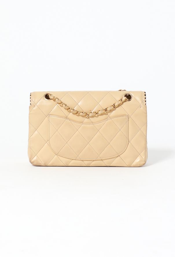 Chanel Woven Trim Medium Timeless Bag - 4