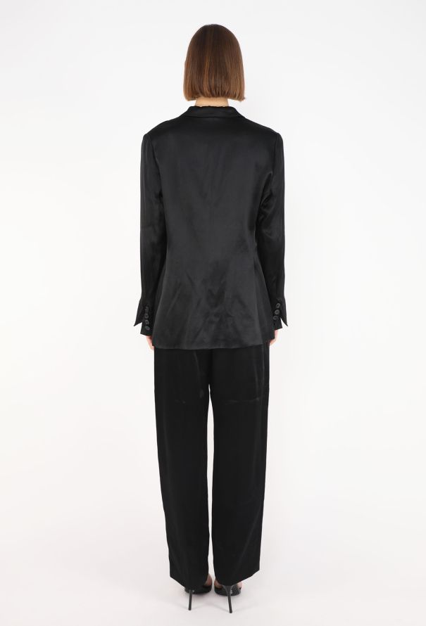 Saint Laurent Vintage Charmeuse Smoking Suit - 8