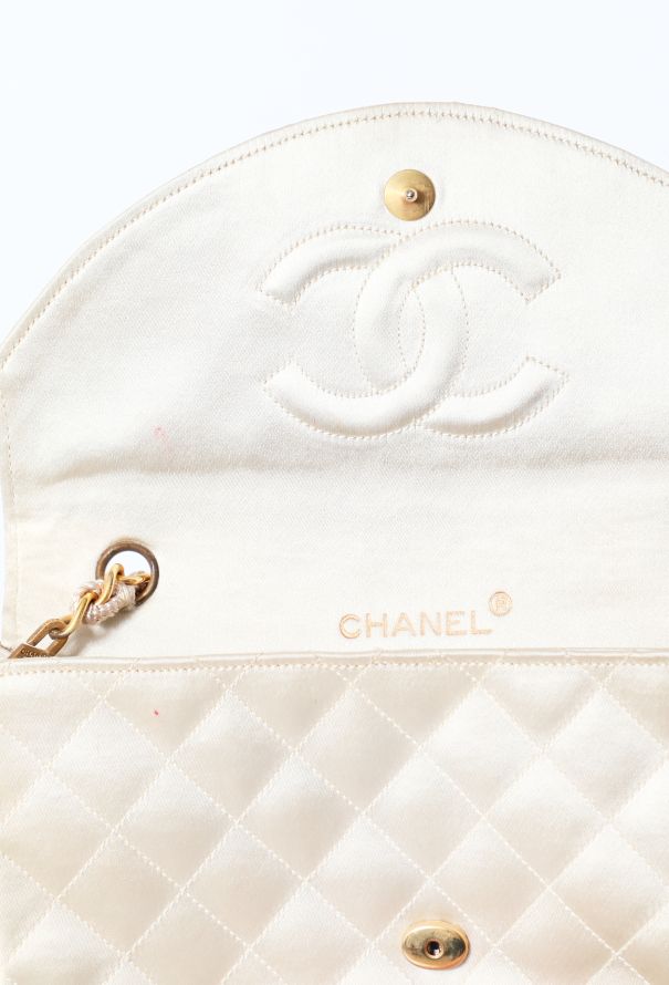 Chanel Rare '90s Gripoix Satin Bag - 12