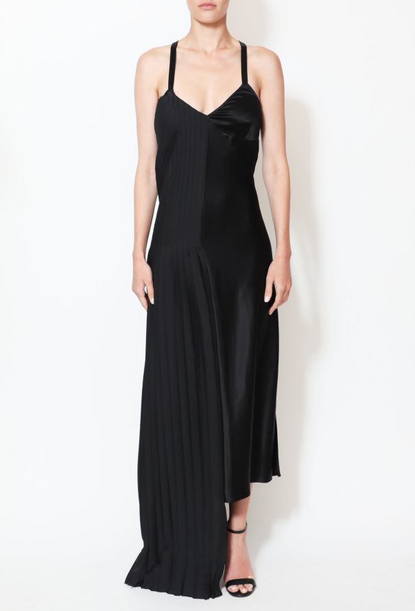OFF-White F/W 2016 Asymmetrical Satin Dress - 3