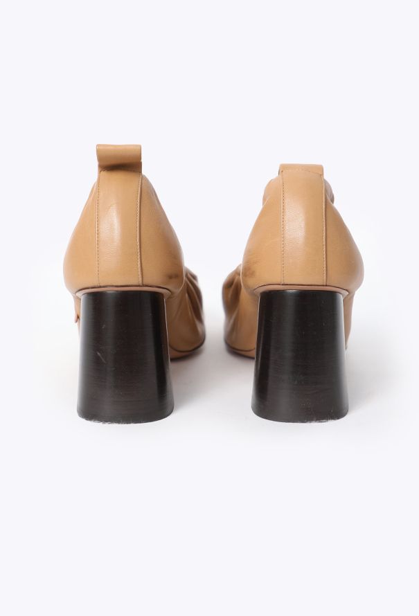 Céline S/S 2015 Ruched Leather Ballerinas - 5