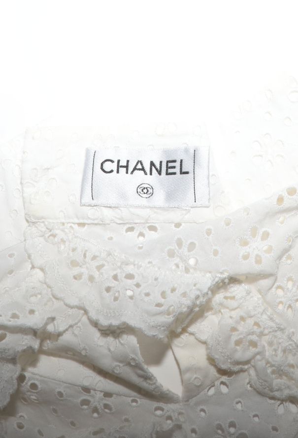 Chanel S/S 2001 Broderie Anglaise Dress - 7