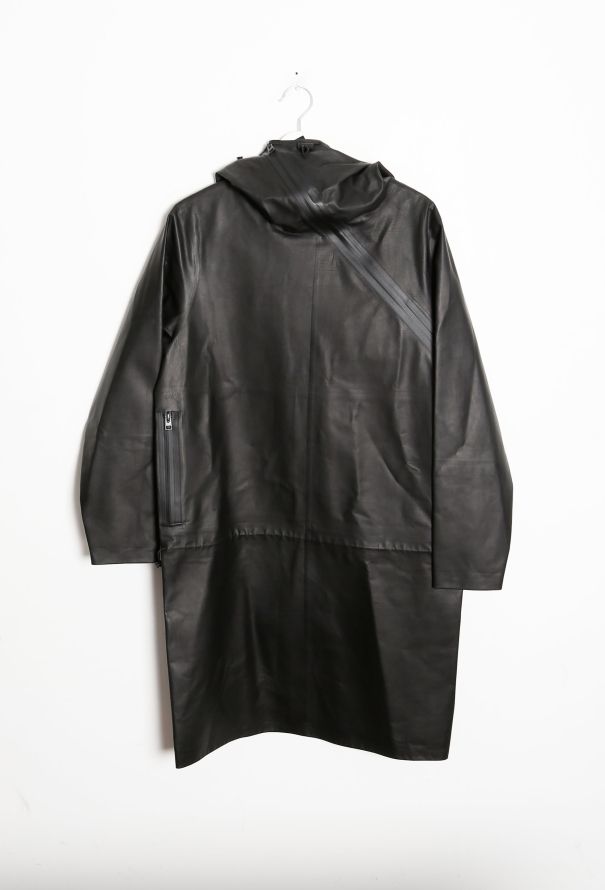 Bottega Veneta S/S 2020 Zip Leather Raincoat - 7