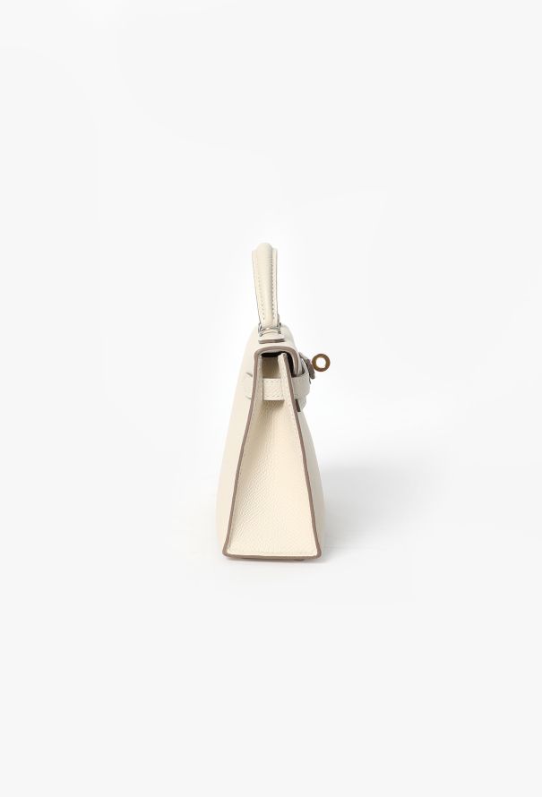 Hermès Craie Epsom Mini Kelly II Sellier Electrum - 9