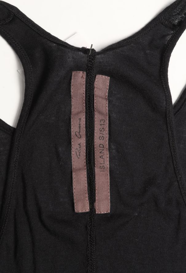 Rick Owens Asymmetrical Cotton Tank - 4