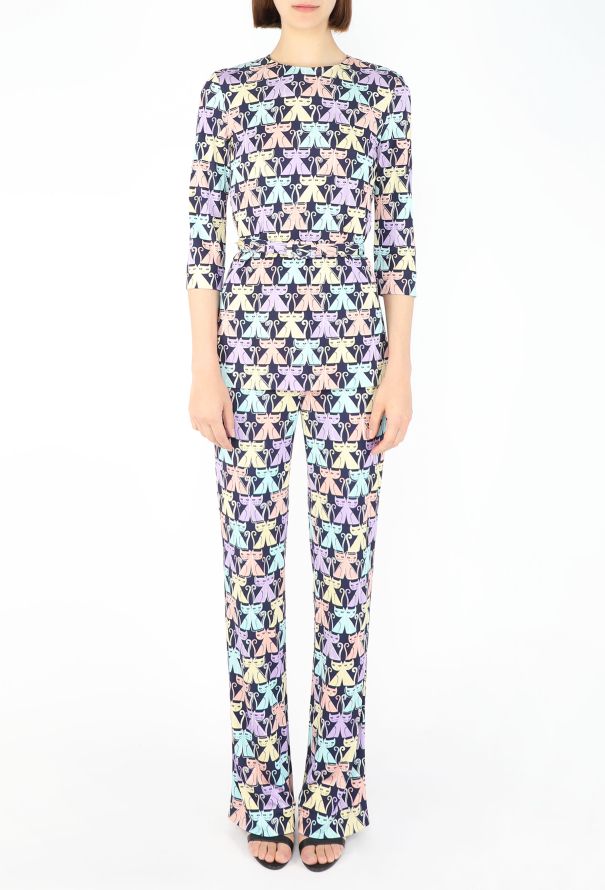 Miu Miu 2017 Belted Cat Print Ensemble - 5