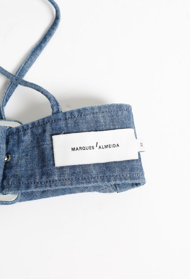 Marques Almeida S/S 2016 Denim Bralette - 5