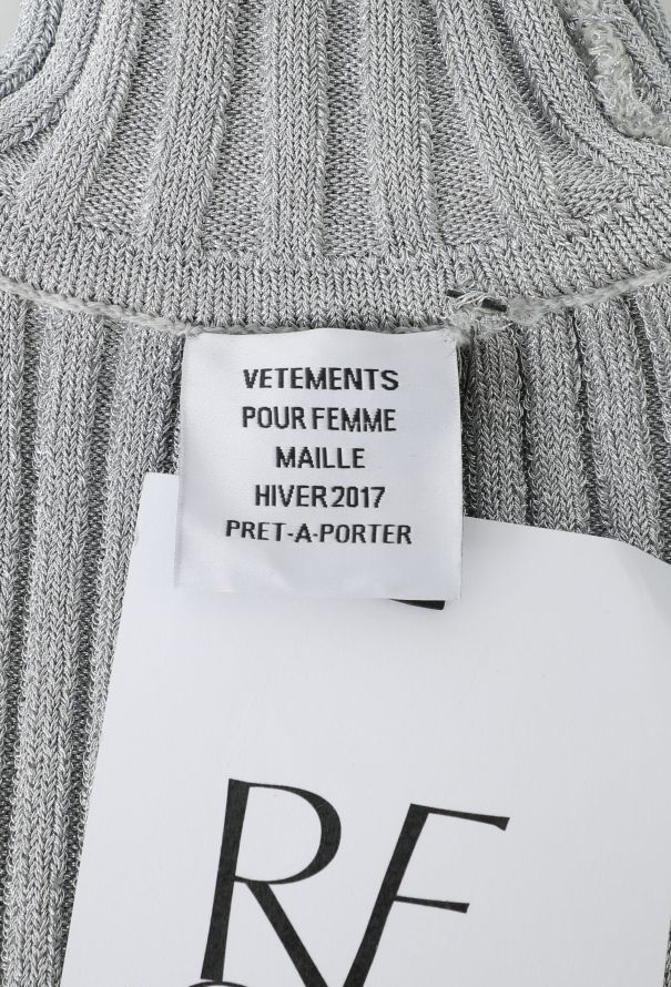 Vetements 2017 Metallic Knit Sweater - 6