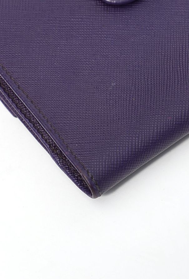 Prada Uva Saffiano Flap Wallet - 9