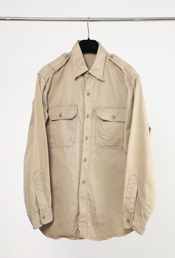 Men's Vintage 1960s Épaulette Military Overshirt - 2