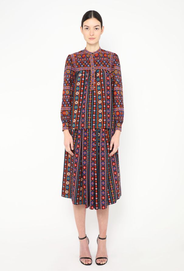 Saint Laurent Late '70s Floral Russian Ensemble - 3
