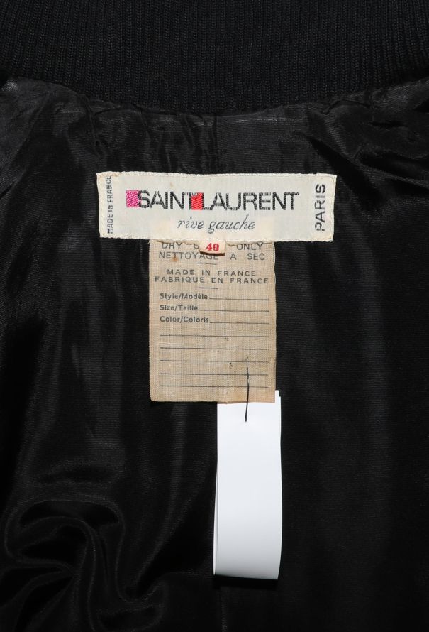 Saint Laurent Velvet Drawstring Bomber Jacket, F/W 1975 - 8
