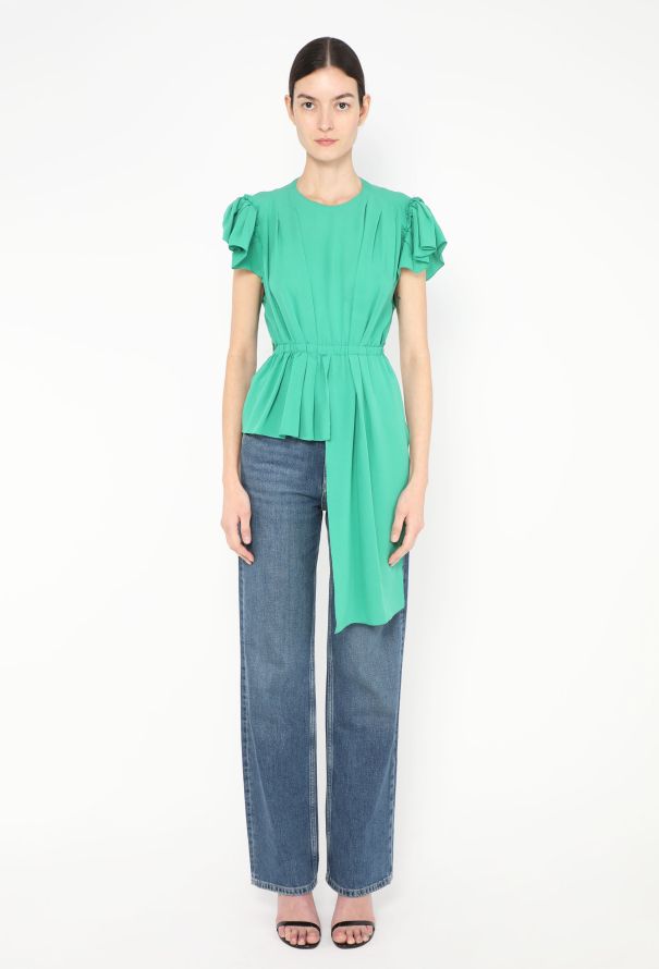 Balenciaga Resort 2017 Asymmetrical Pleated Top - 3