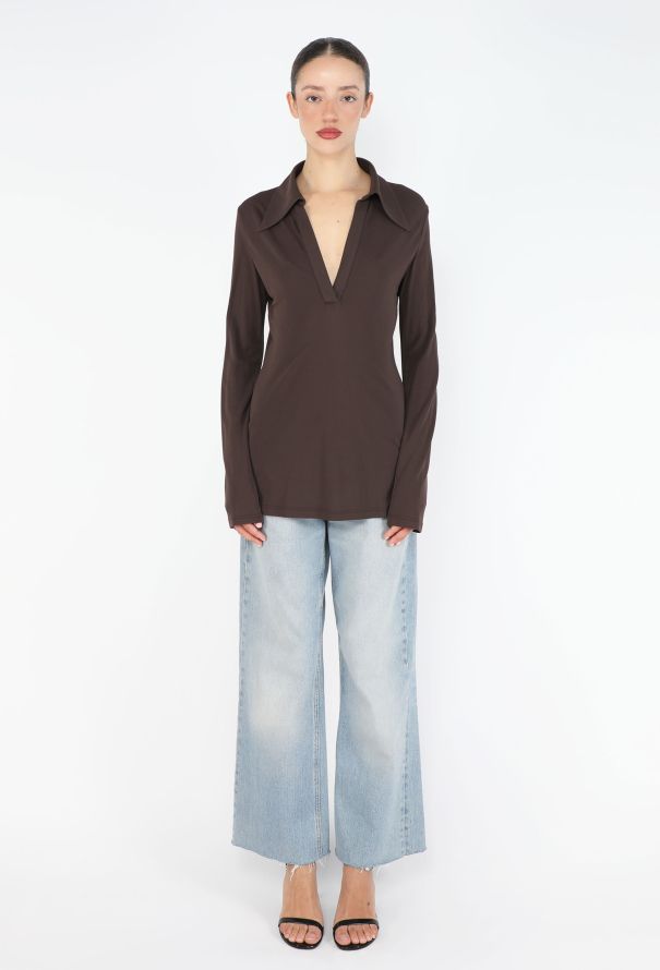 Gucci 1996 V-Neck Jersey Tunic - 3