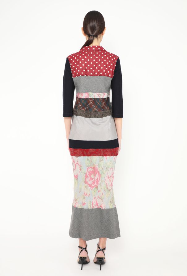 Comme des Garçons 2000 Fluted Patchwork Dress - 4