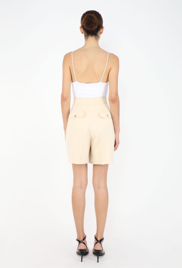 Chanel Wide-Leg Pleated Shorts, 1990s - 4