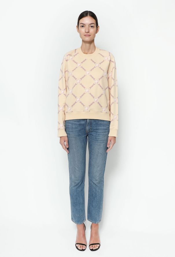 Hermès 2022 'Grand Tralala' Printed Sweater Light beige - 2