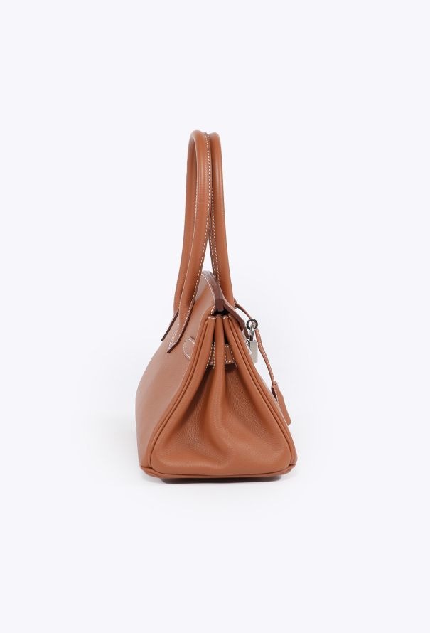 Hermès Exceptional Gold Evercolor Shoulder Birkin 29 - 9