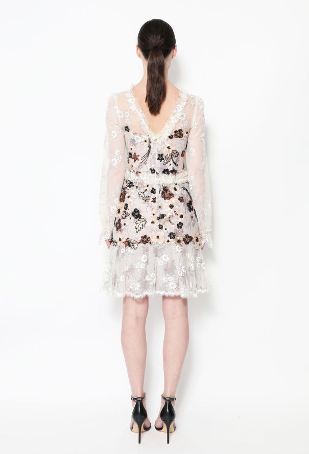 Rodarte S/S 2017 Sequin Lace Dress - 4