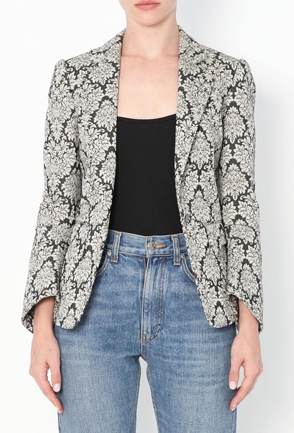 Balenciaga 2006 Tailored Jacquard Blazer - 1