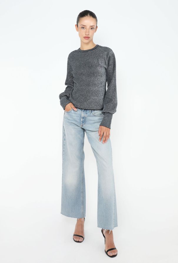 Chanel Iridescent Lamé Knit Pullover - 2