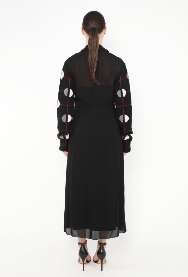 Prada F/W 2021 Geometric Knit Crêpe Dress - 5