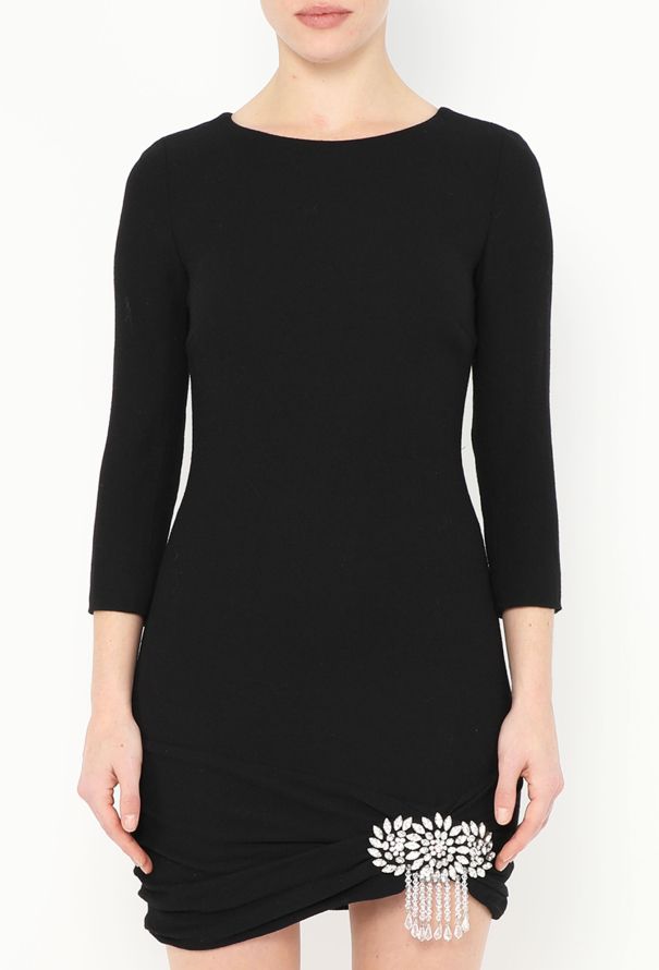 Azzaro Ruched Strass Bodycon Dress - 2