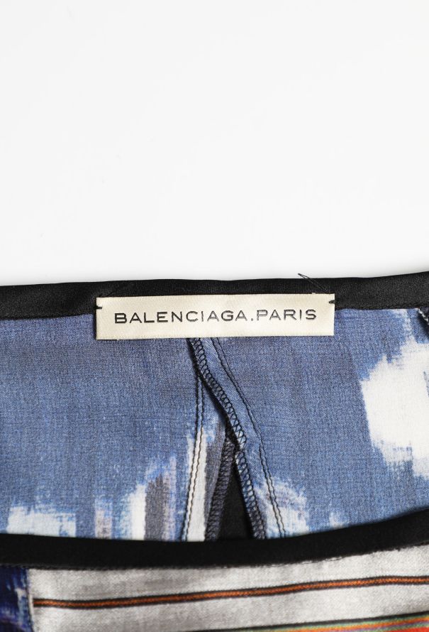 Balenciaga F/W 2007 ''Ikat'' Silk Top - 8