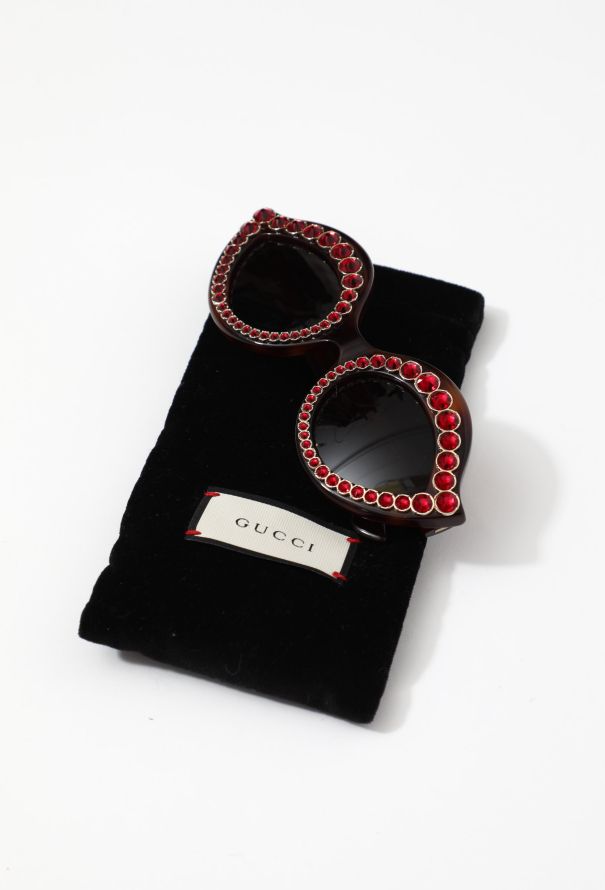 Gucci Strass Lip Cat-Eye Sunglasses - 4
