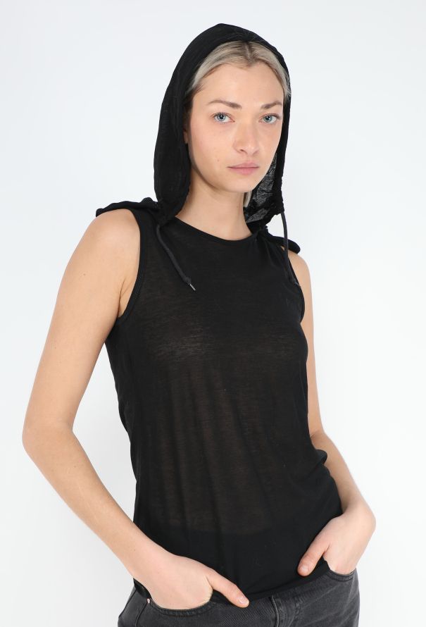 Helmut Lang F/W 1999 Hybrid Hooded Tank - 3