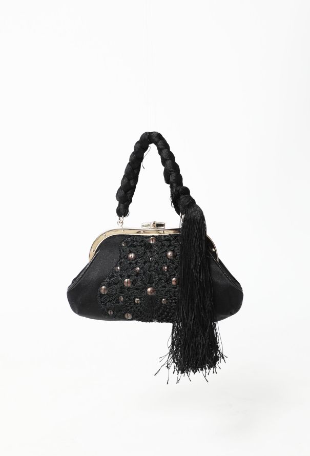 Gucci Early 2000s Satin Tassel Bag - 4
