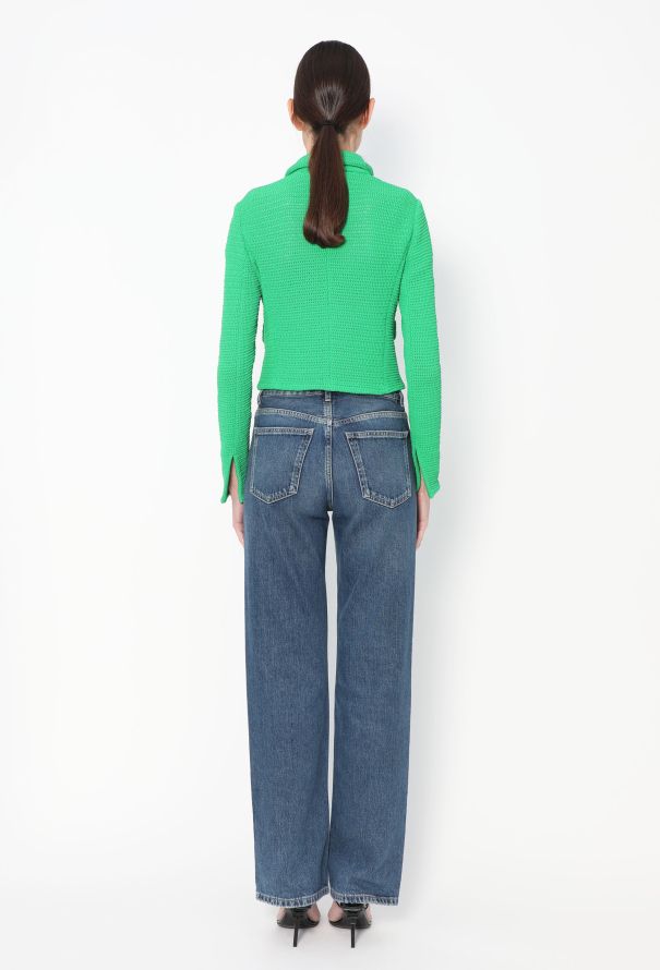 Bottega Veneta S/S 2021 Cropped Woven Jacket - 7