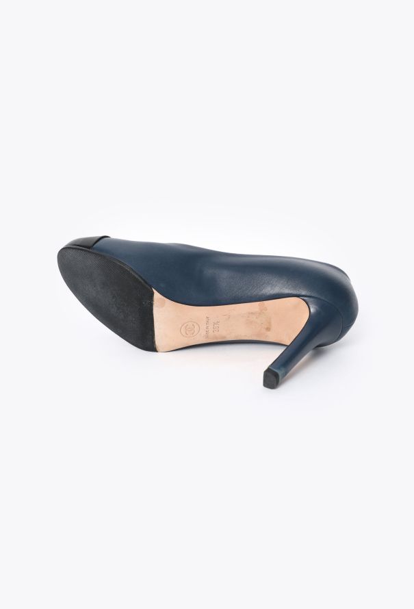 Chanel Bicolor Cap-Toe Leather Pump - 5
