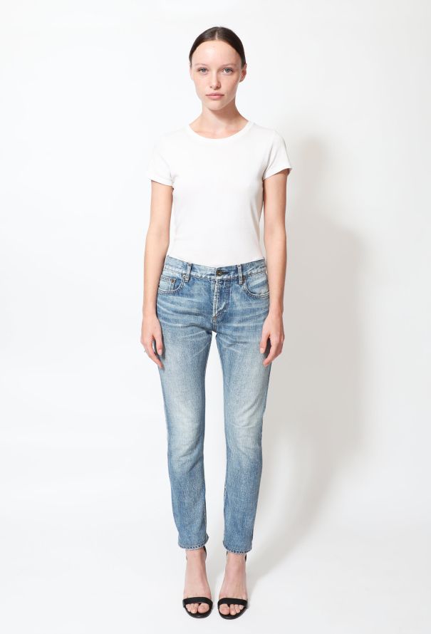 Prada Tapered Stone-Washed Jeans - 1