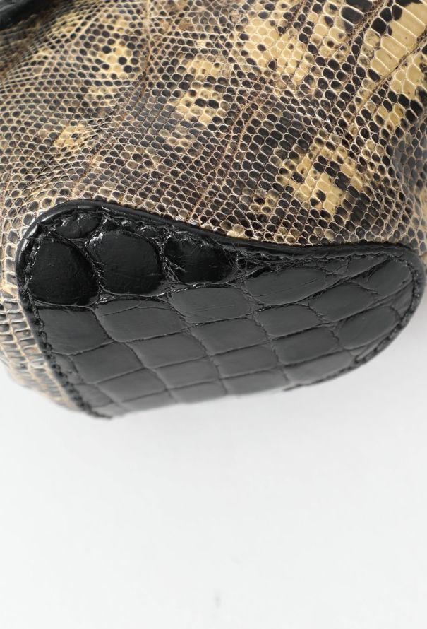 Prada F/W 2004 Lizard Embellished Shoulder Bag - 8