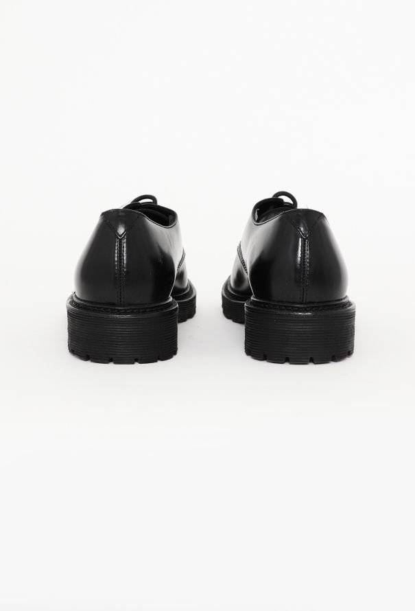 Saint Laurent Laced Calfskin Derbies - 4