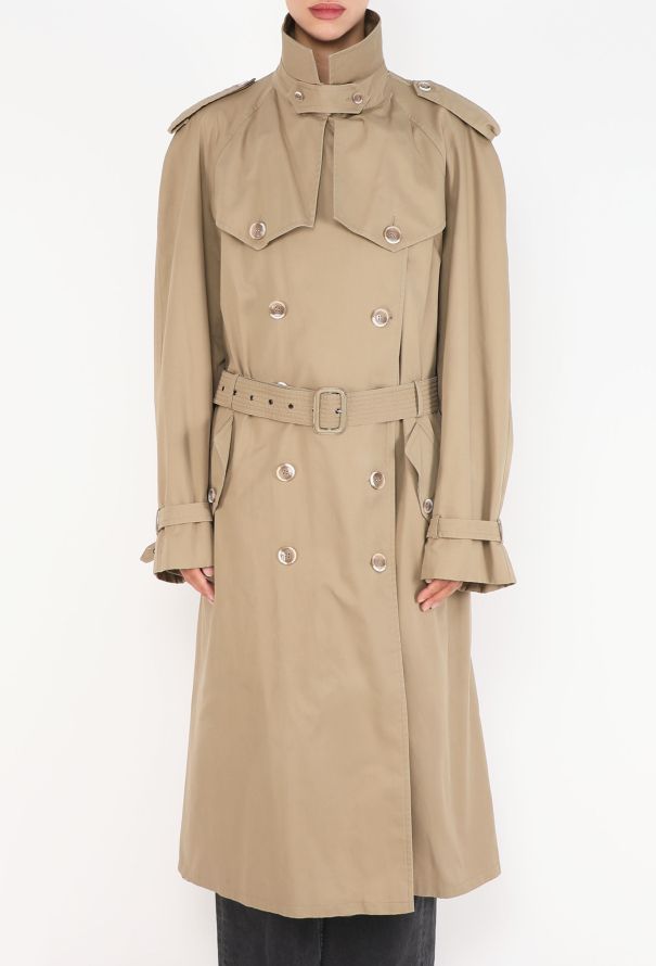 Saint Laurent Gabardine Belted Trench, F/W 1986 - 4