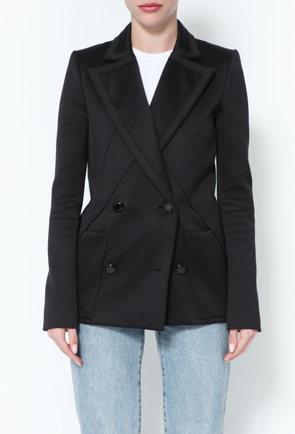 Balenciaga Notched Double-Breasted Blazer - 2