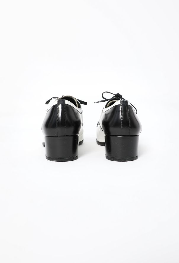 Prada 2018 Bicolor Leather Derbies - 5