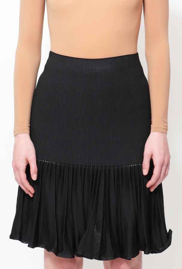 Alaïa Flared Silk Skater Skirt - 2